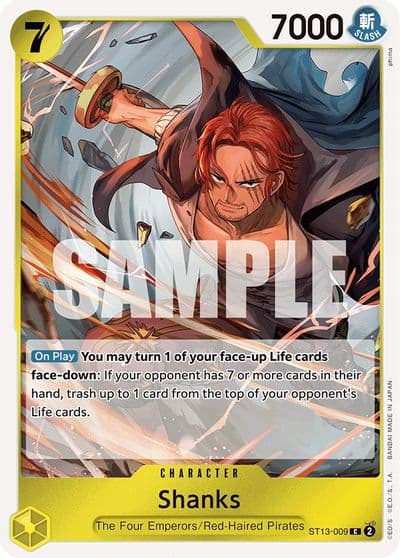Shanks Ultra Deck: The Three Brothers One Piece card