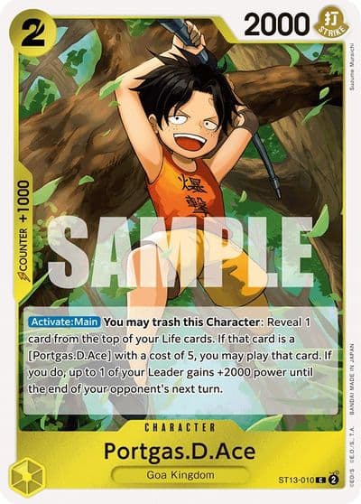 PortgasDAce 010 Ultra Deck: The Three Brothers One Piece card