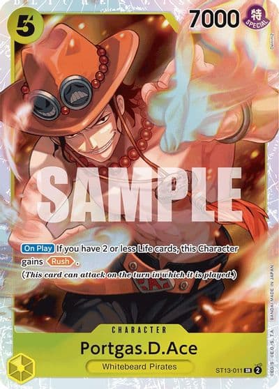 PortgasDAce 011 Ultra Deck: The Three Brothers One Piece card