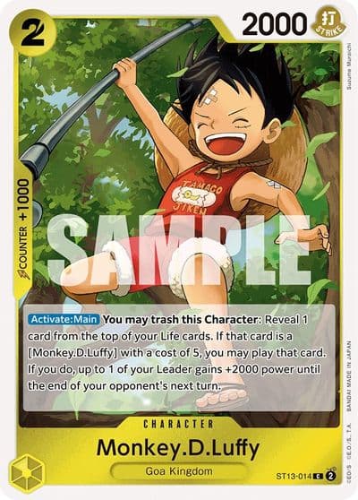 MonkeyDLuffy 014 Ultra Deck: The Three Brothers One Piece card