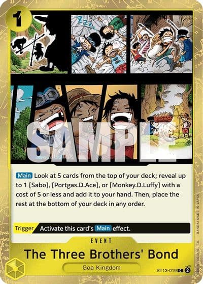 The Three Brothers Bond Ultra Deck: The Three Brothers One Piece card