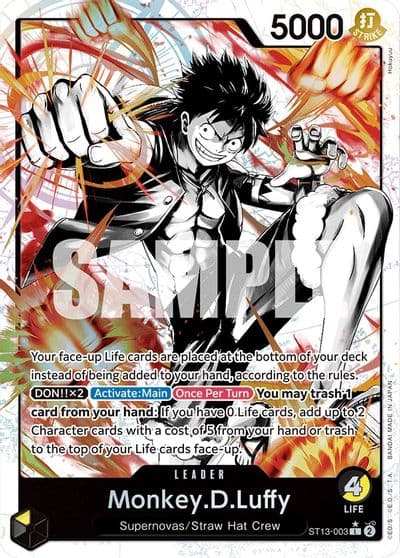 MonkeyDLuffy 003 Parallel Ultra Deck: The Three Brothers One Piece card