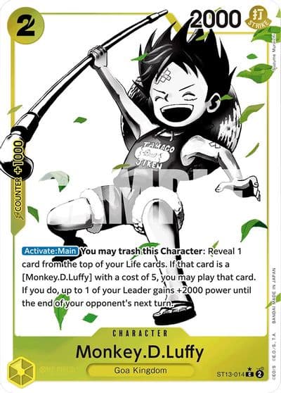 MonkeyDLuffy 014 Parallel Ultra Deck: The Three Brothers One Piece card