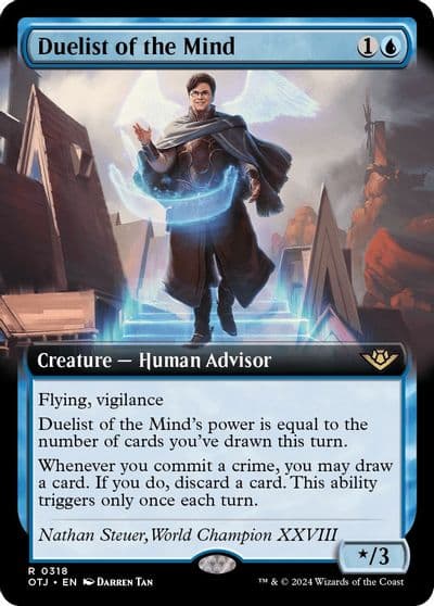 Duelist of the Mind Extended Art Outlaws of Thunder Junction Magic card