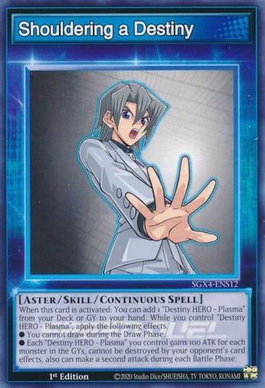Shouldering a Destiny Speed Duel GX: Midterm Destruction Yu-Gi-Oh! card
