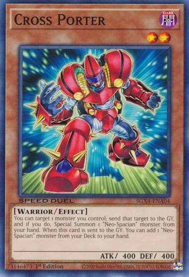 Cross Porter Speed Duel GX: Midterm Destruction Yu-Gi-Oh! card