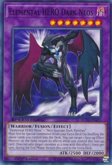 Elemental HERO Dark Neos Speed Duel GX: Midterm Destruction Yu-Gi-Oh! card