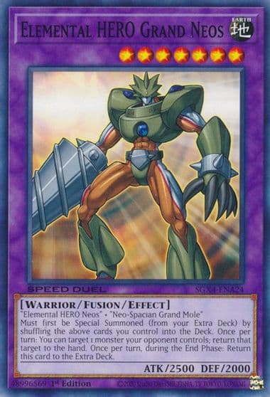 Elemental HERO Grand Neos Speed Duel GX: Midterm Destruction Yu-Gi-Oh! card
