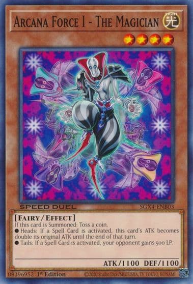 Arcana Force I The Magician Speed Duel GX: Midterm Destruction Yu-Gi-Oh! card