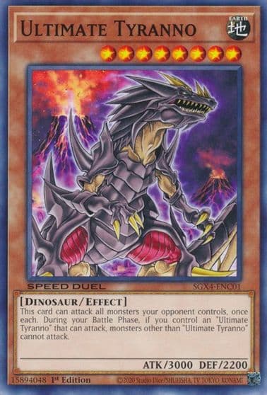 Ultimate Tyranno Speed Duel GX: Midterm Destruction Yu-Gi-Oh! card