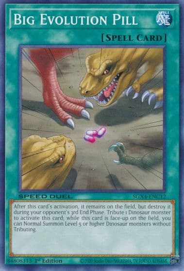 Big Evolution Pill Speed Duel GX: Midterm Destruction Yu-Gi-Oh! card