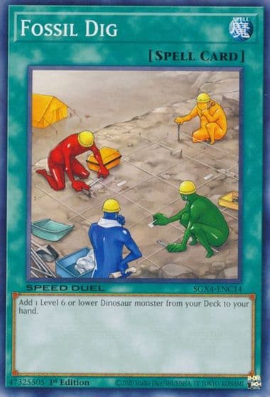 Fossil Dig Speed Duel GX: Midterm Destruction Yu-Gi-Oh! card