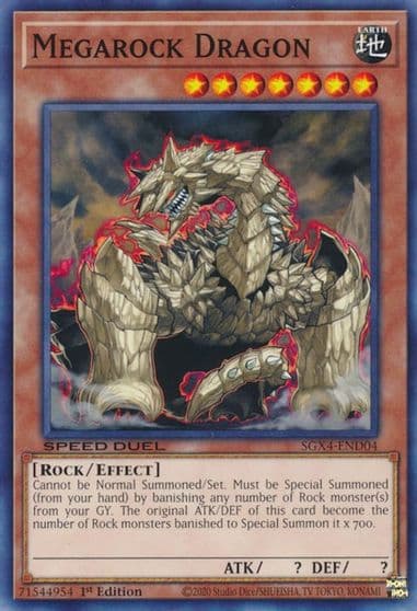 Megarock Dragon Speed Duel GX: Midterm Destruction Yu-Gi-Oh! card