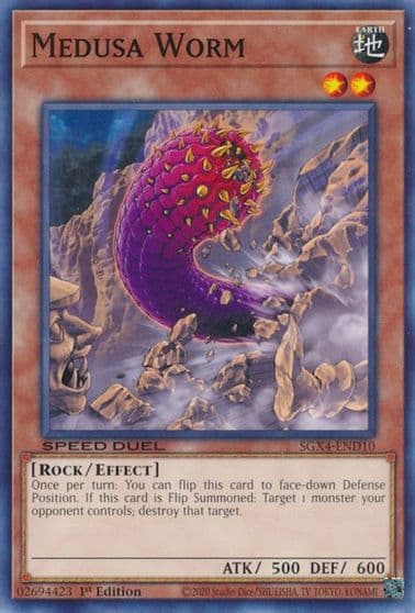 Medusa Worm Speed Duel GX: Midterm Destruction Yu-Gi-Oh! card