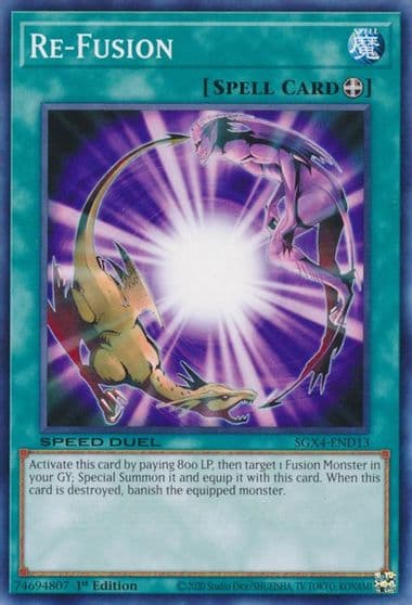 Re Fusion Speed Duel GX: Midterm Destruction Yu-Gi-Oh! card