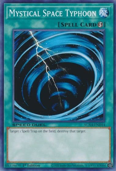 Mystical Space Typhoon Speed Duel GX: Midterm Destruction Yu-Gi-Oh! card
