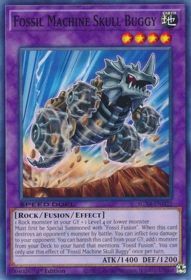 Fossil Machine Skull Buggy Speed Duel GX: Midterm Destruction Yu-Gi-Oh! card
