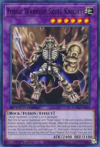 Fossil Warrior Skull Knight Speed Duel GX: Midterm Destruction Yu-Gi-Oh! card