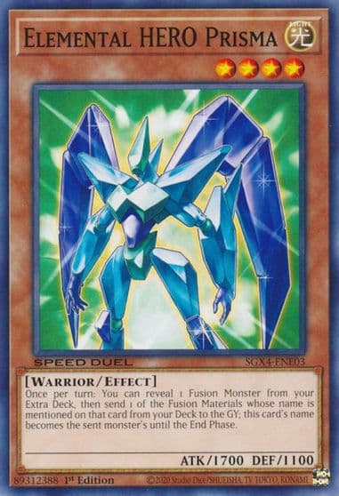 Elemental HERO Prisma Speed Duel GX: Midterm Destruction Yu-Gi-Oh! card