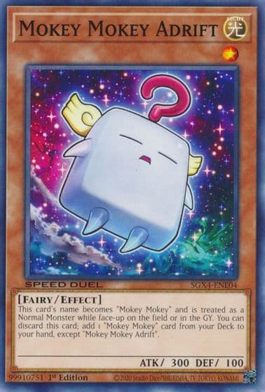 Mokey Mokey Adrift Speed Duel GX: Midterm Destruction Yu-Gi-Oh! card