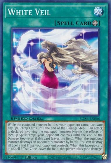 White Veil Speed Duel GX: Midterm Destruction Yu-Gi-Oh! card