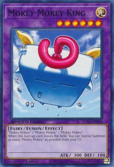 Mokey Mokey King Speed Duel GX: Midterm Destruction Yu-Gi-Oh! card