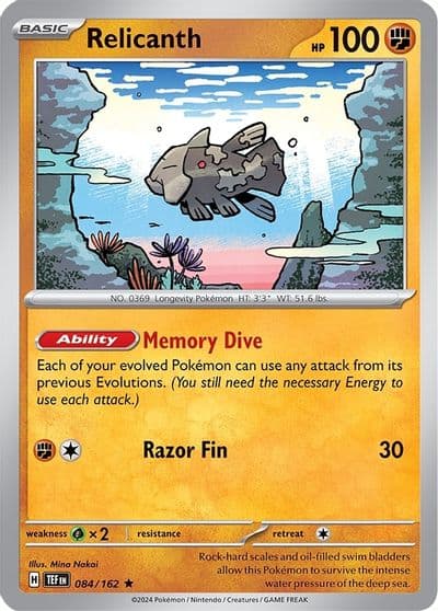 Relicanth Deck Exclusives Pokemon card