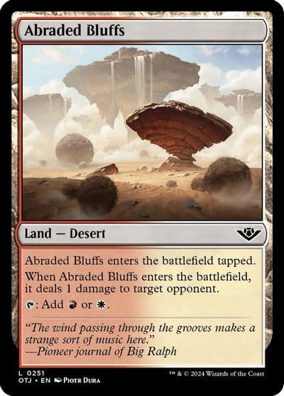 Abraded Bluffs Outlaws of Thunder Junction Magic card