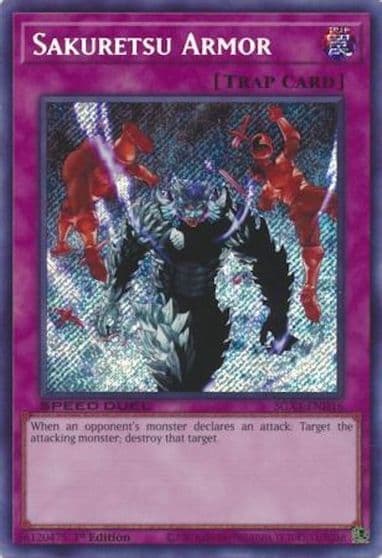 Sakuretsu Armor Secret Rare Speed Duel GX: Midterm Destruction Yu-Gi-Oh! card