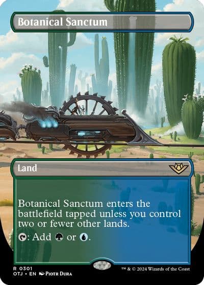 Botanical Sanctum Borderless Outlaws of Thunder Junction Magic card