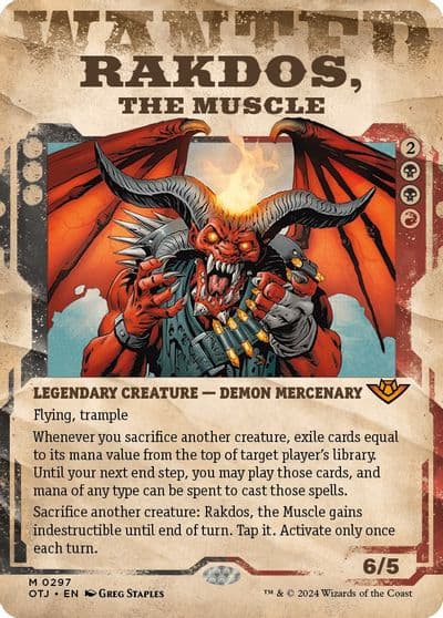Rakdos the Muscle Showcase Outlaws of Thunder Junction Magic card