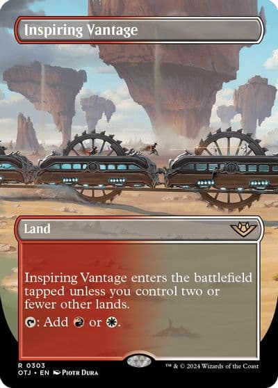 Inspiring Vantage Borderless Outlaws of Thunder Junction Magic card