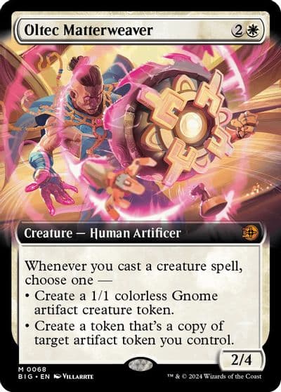 Oltec Matterweaver Extended Art Outlaws of Thunder Junction: The Big Score Magic card