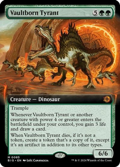 Vaultborn Tyrant Extended Art Outlaws of Thunder Junction: The Big Score Magic card