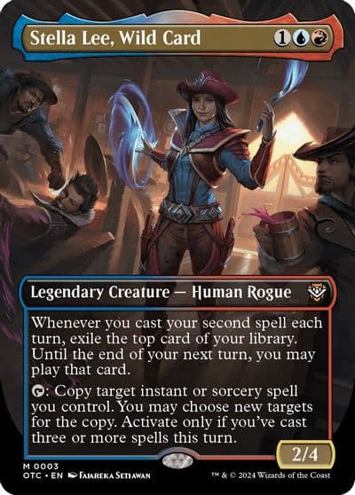 Stella Lee Wild Card Borderless Commander: Outlaws of Thunder Junction Magic card