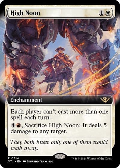 High Noon Extended Art Outlaws of Thunder Junction Magic card