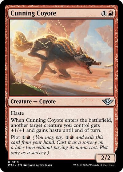 Cunning Coyote Outlaws of Thunder Junction Magic card