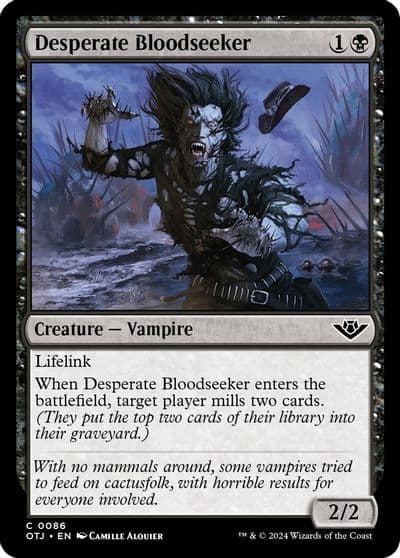 Desperate Bloodseeker Outlaws of Thunder Junction Magic card