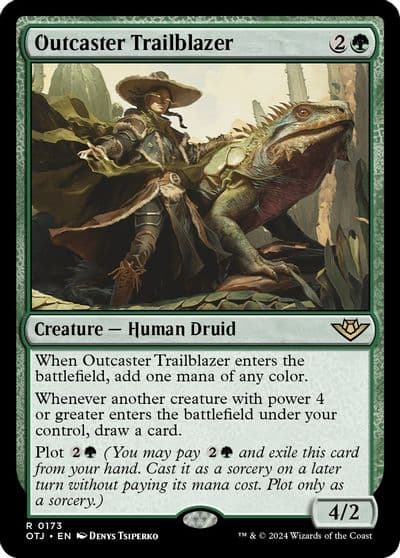 Outcaster Trailblazer Outlaws of Thunder Junction Magic card