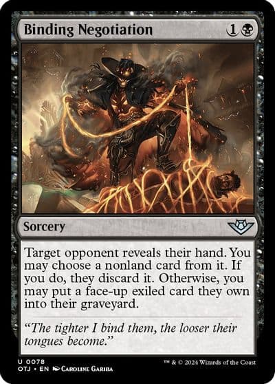 Binding Negotiation Outlaws of Thunder Junction Magic card