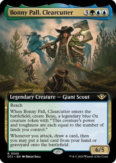 Bonny Pall Clearcutter Extended Art Outlaws of Thunder Junction Magic card