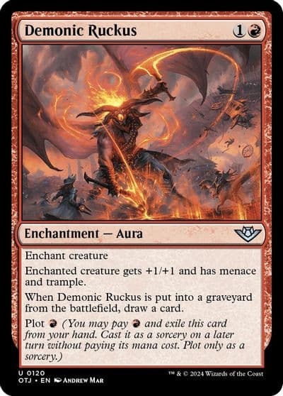 Demonic Ruckus Outlaws of Thunder Junction Magic card