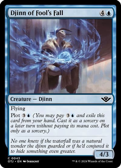 Djinn of Fools Fall Outlaws of Thunder Junction Magic card