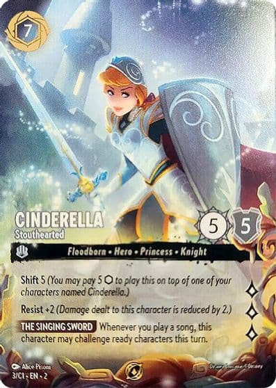 Cinderella Stouthearted Disney Lorcana Promo Cards Lorcana card