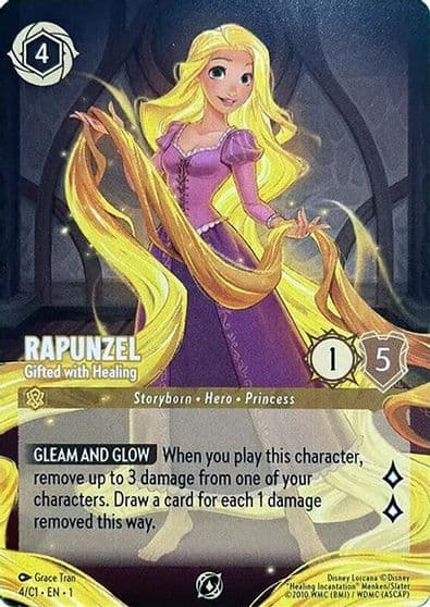 Rapunzel Gifted with Healing Disney Lorcana Promo Cards Lorcana card