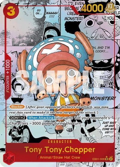 Tony TonyChopper Alternate Art Manga Extra Booster: Memorial Collection One Piece card