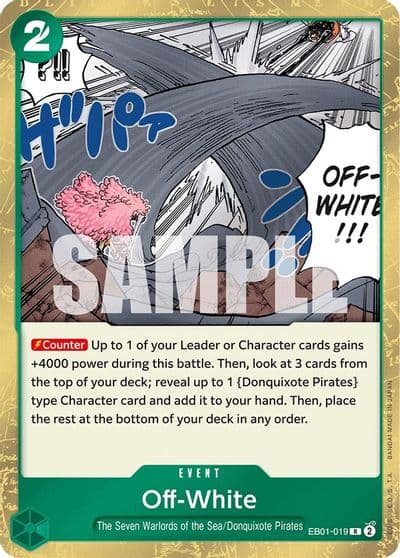 Off White Extra Booster: Memorial Collection One Piece card
