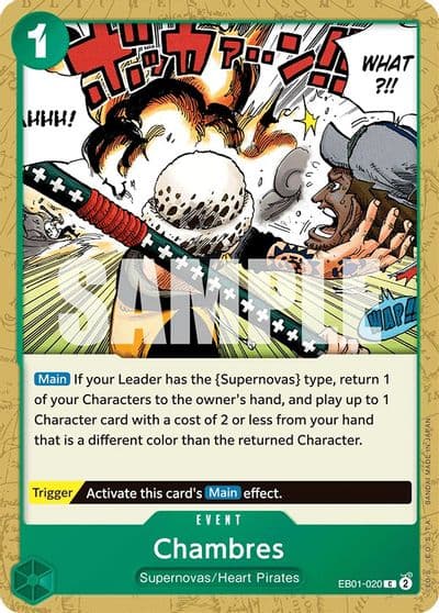 Chambres Extra Booster: Memorial Collection One Piece card