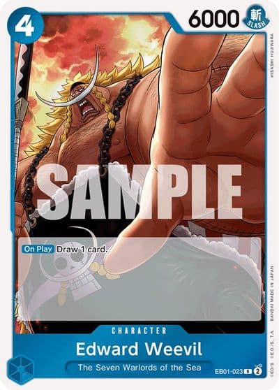 Edward Weevil Extra Booster: Memorial Collection One Piece card