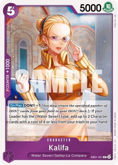Kalifa Extra Booster: Memorial Collection One Piece card